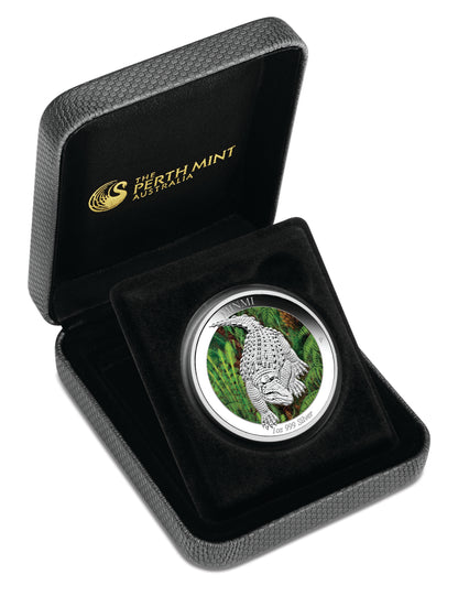 2015 $1 Australian Age of Dinosaurs Minmi 1oz Silver Coloured Proof Coin