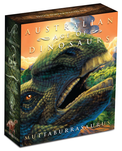 2015 $1 Australian Age of Dinosaurs Muttaburrasaurus 1oz Silver Coloured Proof Coin