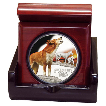 Tuvalu 2018 $1 Deadly and Dangerous Dingo 1oz Silver Coloured Proof Coin