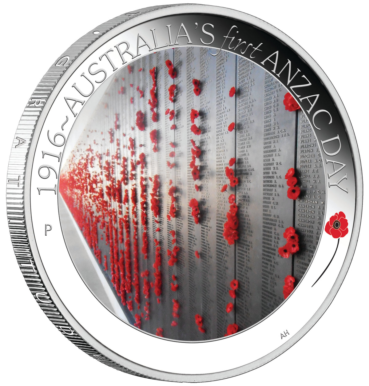 2016 50c The ANZAC Spirit 100th Anniversary 1/2oz Silver Coloured Proof 3 Coin Set