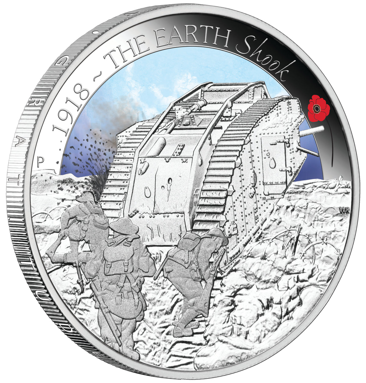 2018 50c The ANZAC Spirit 100th Anniversary 1/2oz Silver Coloured Proof 3 Coin Set
