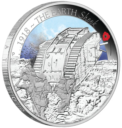 2018 50c The ANZAC Spirit 100th Anniversary 1/2oz Silver Coloured Proof 3 Coin Set