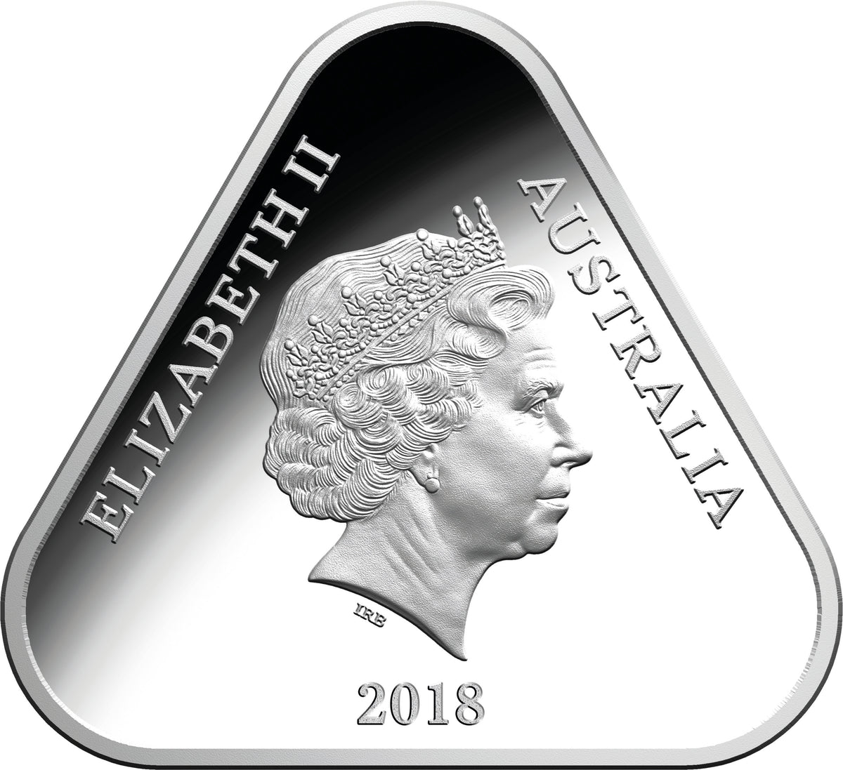 2018 $5 Land Sea Air Silver Proof Coloured Triangular Coin