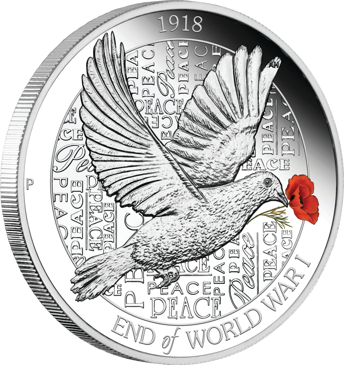 2018 $1 100th Anniversary End of World War I 1oz Silver Proof Coin