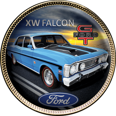 Ford GT Gold Plated Enamel Penny 9 Coin Collection