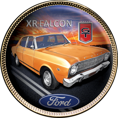 Ford GT Gold Plated Enamel Penny 9 Coin Collection