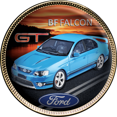 Ford GT Gold Plated Enamel Penny 9 Coin Collection