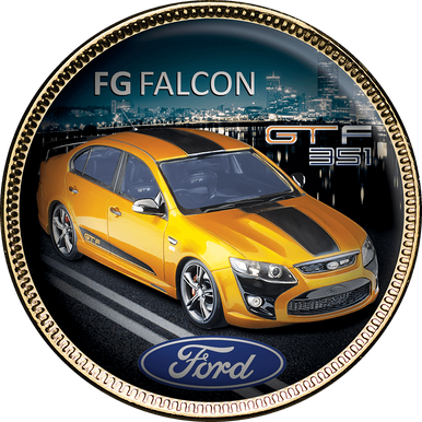 Ford GT Gold Plated Enamel Penny 9 Coin Collection