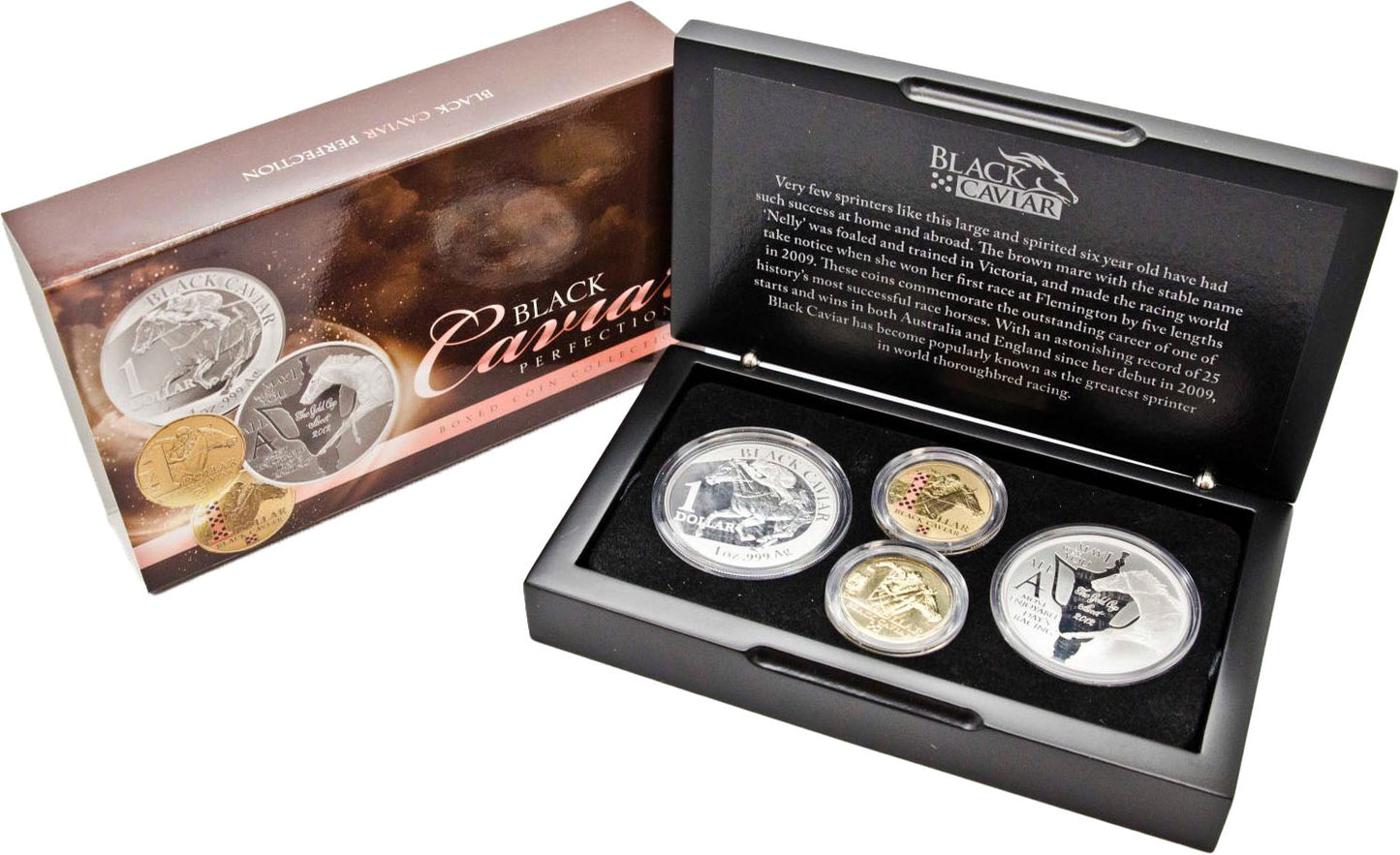 2013 $1 Black Caviar 4 Coin Set