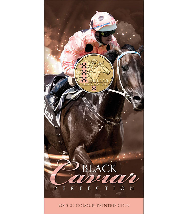 2013 $1 Black Caviar Coloured Uncirculated Coin