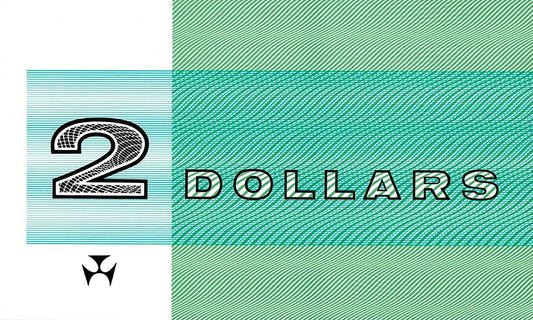 $2 Uncirculated Note with Collector Folder