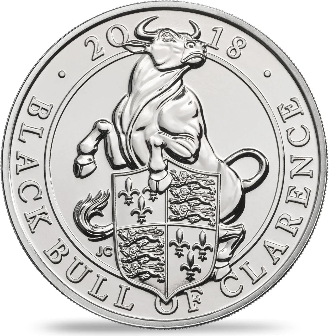 UK 2018 £5 The Queen's Beasts The Black Bull of Clarence Uncirculated Coin