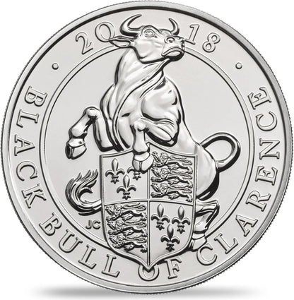 UK 2018 £5 The Queen's Beasts The Black Bull of Clarence Uncirculated Coin