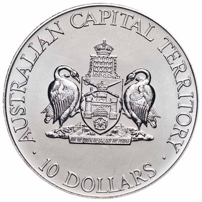 1993 $10 State Series Australian Capital Territory Silver Uncirculated Coin