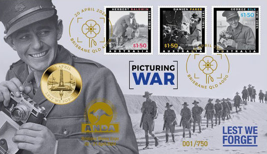 2024 $1 ANDA Brisbane Picturing War Lest We Forget PNC