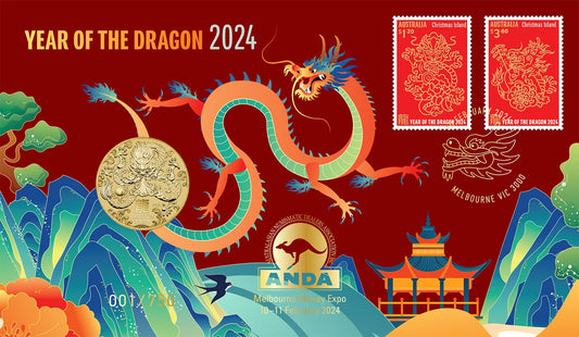 2024 $1 ANDA Melbourne Year of The Dragon PNC