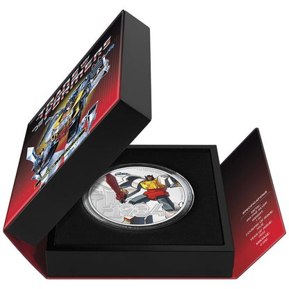 Niue 2022 $2 Transformers 1984 Grimlock 1oz Silver Coloured Proof Coin