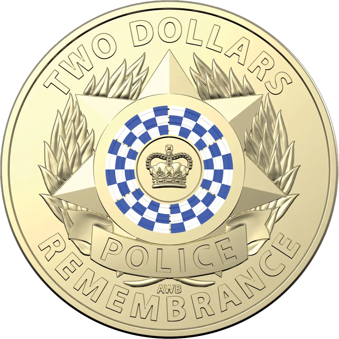 2019 $2 Police Remembrance Coloured Al-Bronze Uncirculated Coin