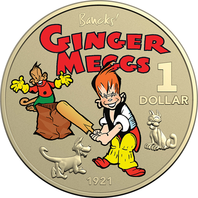 2021 $1 100 Years of Ginger Meggs PNC