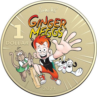 2021 $1 100 Years Ginger Meggs PNC