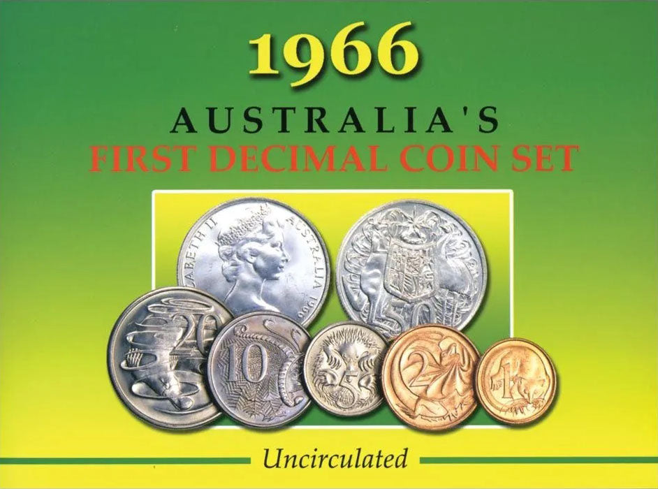 1966 Australia's First Decimal Uncirculated Coin Set