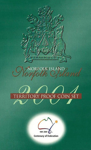 2001 Centenary of Federation Norfolk Islands 3 Coin Territory Proof Set