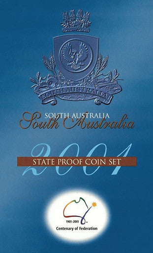 2001 Centenary of Federation South Australia 3 Coin State Proof Set