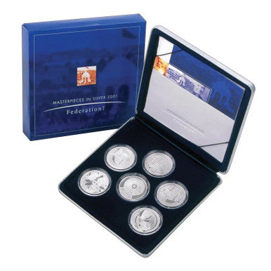 2001 Masterpieces In Silver Federation 6 Coin Proof Set