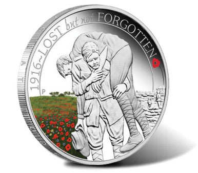 2016 50c The ANZAC Spirit 100th Anniversary 1/2oz Silver Coloured Proof 3 Coin Set