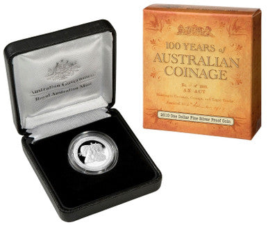 2010 $1 100 Years of Australian Coinage Silver Proof Coin