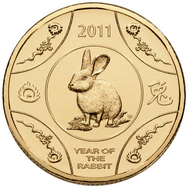 2011 $1 Year of The Rabbit Uncirculated Coin – Town Hall Coins ...