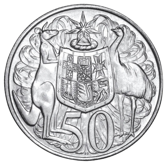 1966 50c Round Circulated Coin