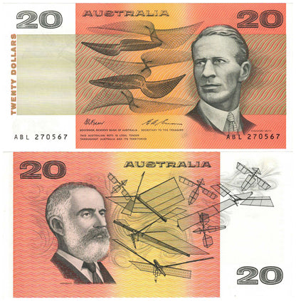 1993 $20 Fraser/Evans R415 Uncirculated Consecutive Trio of Banknotes
