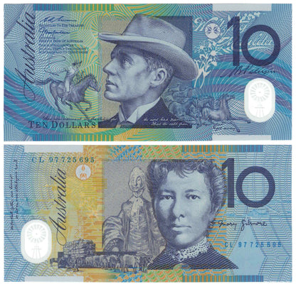 1997 $10 Macfarlane/Evans R318b Uncirculated Consecutive Run of 4 Banknotes