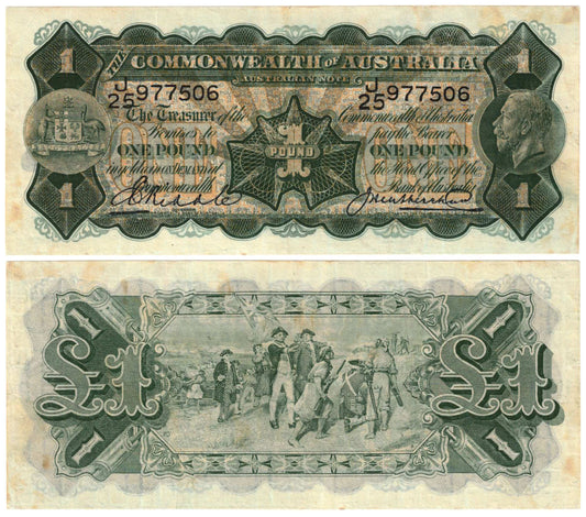 1927 One Pound Riddle/Heathershaw R26 Extremely Fine Banknote