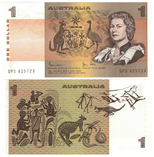 1982 $1 Johnston/Stone R78L Last Prefix DPS Extremely Fine Banknote