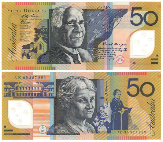 1995 $50 Fraser/Evans R516a Uncirculated Banknote