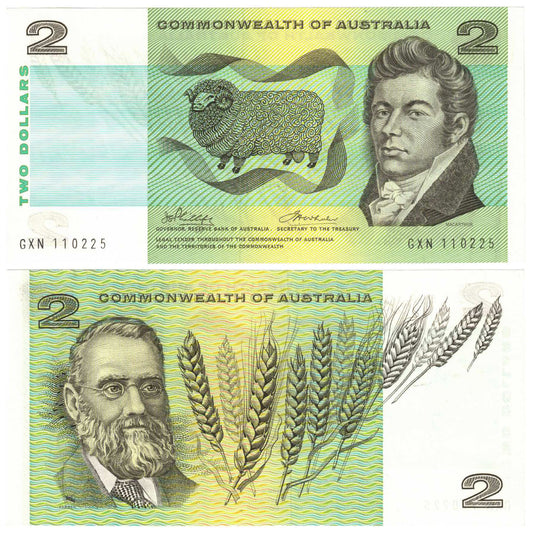 1972 $2 Phillips/Wheeler R84 Commonwealth of Australia Uncirculated Banknote