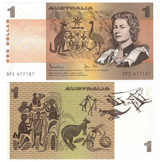 1982 $1 Johnston/Stone R78L Last Prefix DPS Uncirculated Banknote