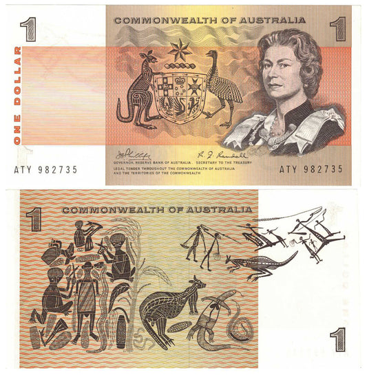 1969 $1 Phillips/Randall R73 Uncirculated Banknote