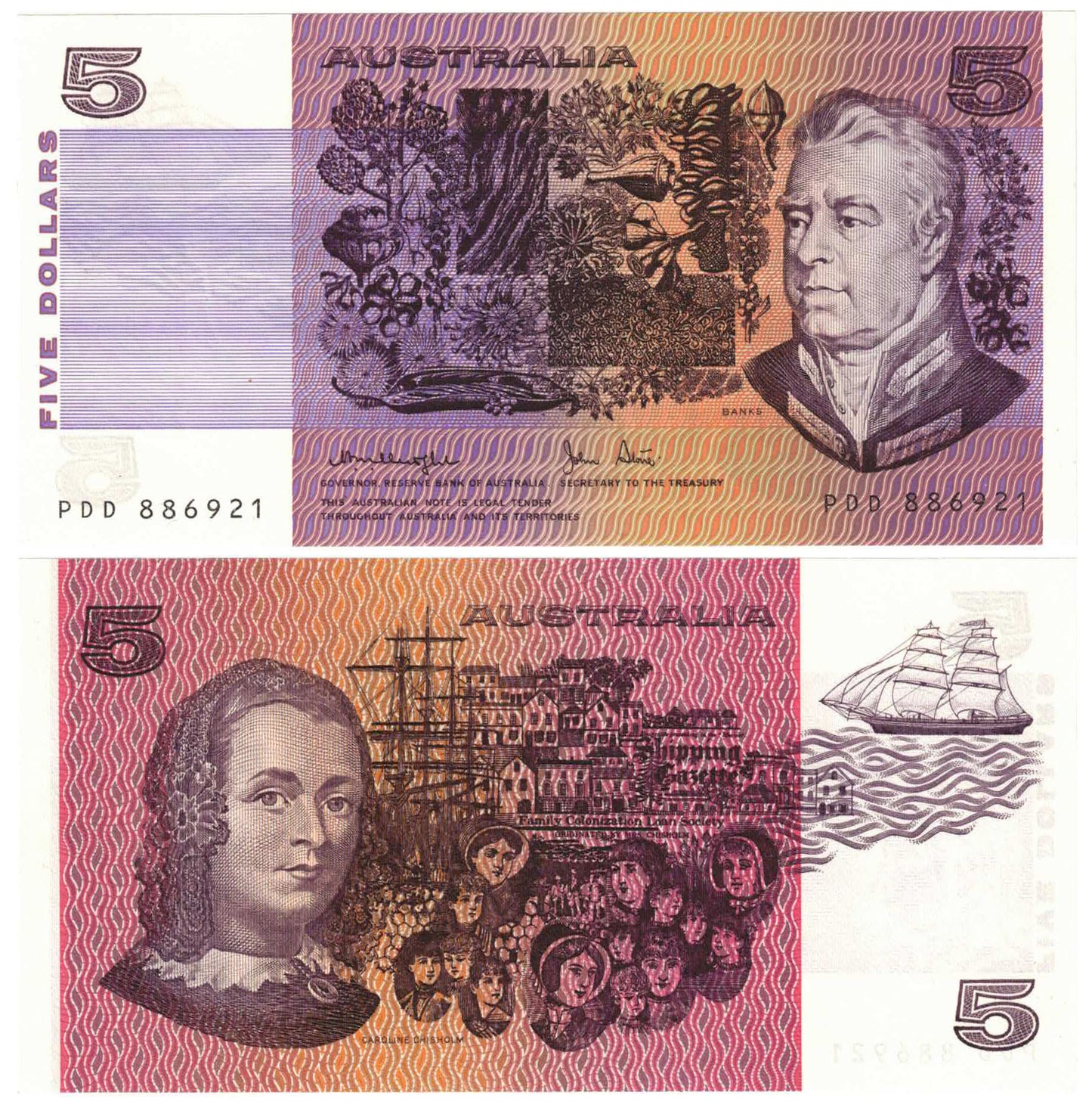 1979 $5 Knight/Stone R207 Uncirculated Banknote