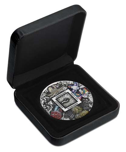 Tuvalu 2024 $5 Ancient Chinese Inventions 5oz Silver Coloured Antiqued Coin