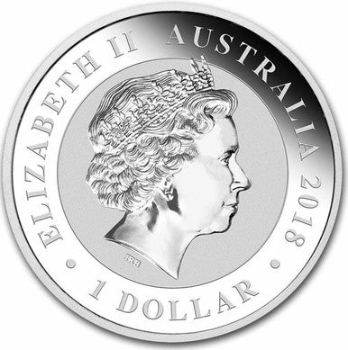 2018 $1 Australian Birds of Paradise 1oz Silver BU Coin