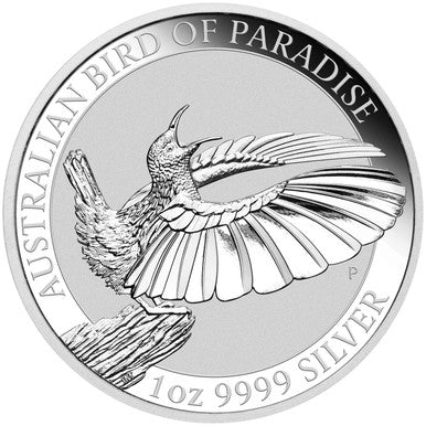 2018 $1 Australian Birds of Paradise 1oz Silver BU Coin