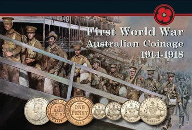 Australian Coinage First World War 1914-1918 6 Coin Set