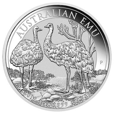 2019 $1 Australian Emu 1oz Silver BU Coin