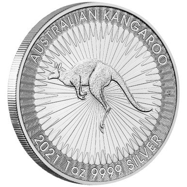 2021 $1 Australian Kangaroo 1oz Silver BU Coin