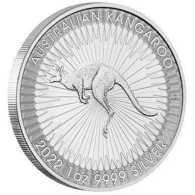 2022 $1 Australian Kangaroo 1oz Silver BU Coin