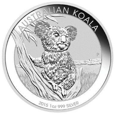 2015 $1 Australian Koala 1oz Silver BU Coin
