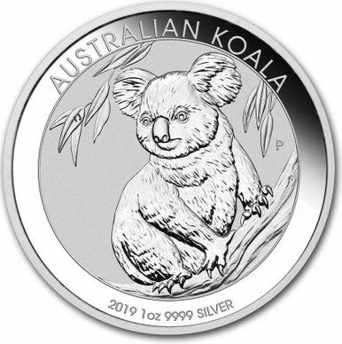 2019 $1 Australian Koala 1oz Silver BU Coin
